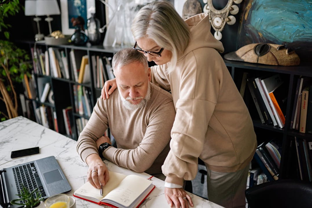 Australian couple planning retirement and long-term financial security